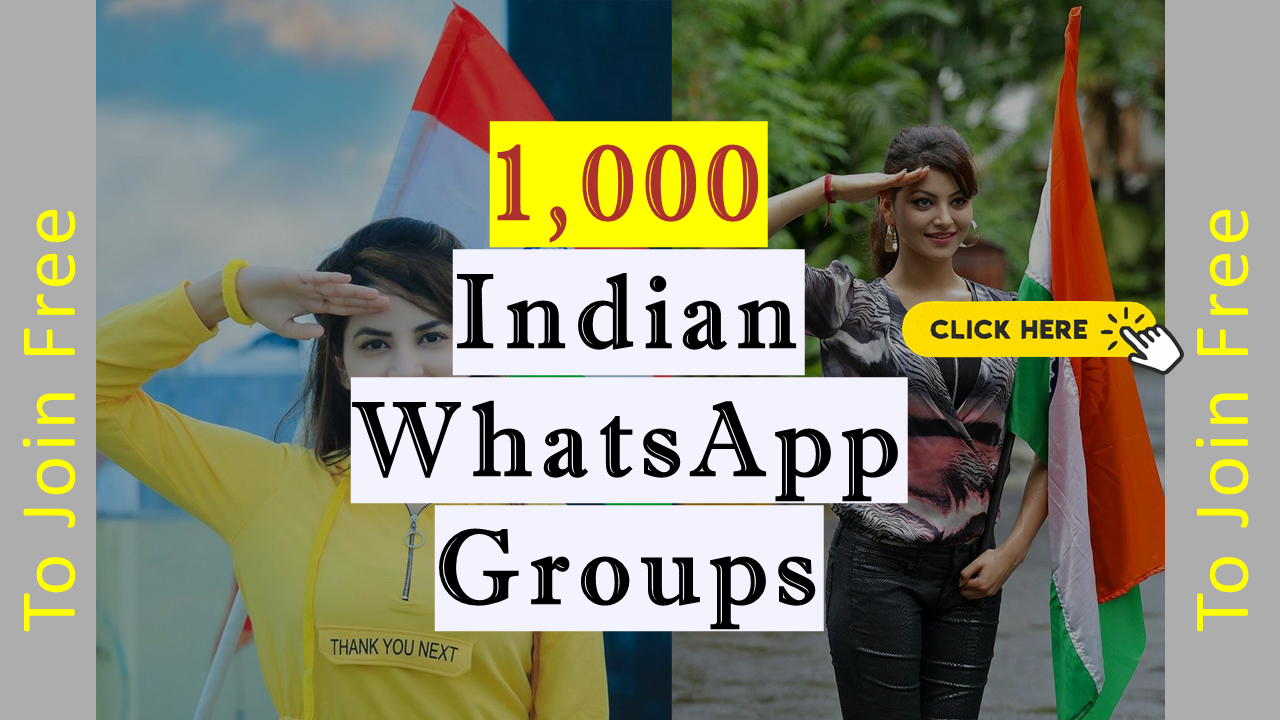 1000 Active Indian WhatsApp Groups Links to Join Free