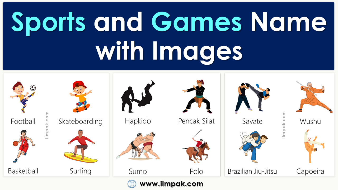 Learn All the Names of Sports and Games in English with Images