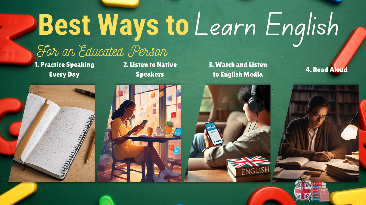 5 Best Ways to Learn English for Educated Person to Speak Fluently