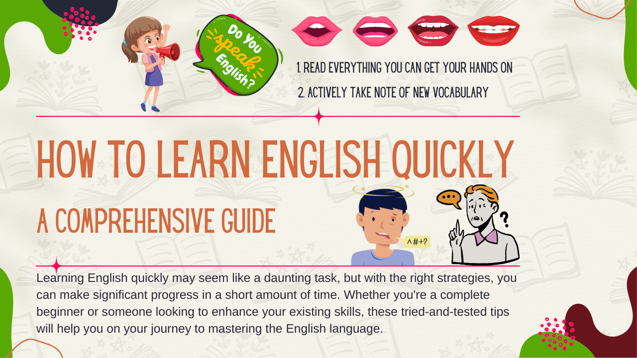 How to Learn English Quickly: A Comprehensive Guide