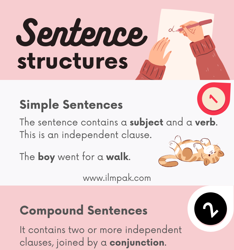 Sentence Structures in English with Helpful Examples